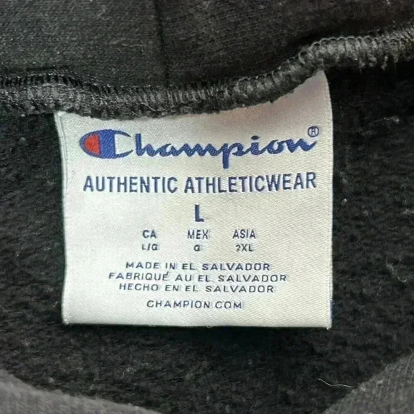 Champion Hoodie Mens Large Cal State Dominguez Hills CSUDH Sleeveless Black Gym - Picture 7 of 9